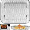 Air Fryer Basket Replacement for Nuwave Bravo XL Air Fryer Toaster Convection Oven, 12 * 10'' Non-stick Mesh Air Fryer Stainless Steel Basket Wire Rack Accessories Parts, Dishwasher Safe