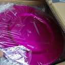 50 Pack Hot Pink Charger Plates 13" Plastic Round Charger Plates Dinner Plate With Beaded for Wedding Table Dinner Kitchen Catering Event Party Decoration