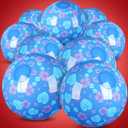 Leyndo 12 Pack Themed Beach Ball for Kids 7.87" Bulk for Summer Pool and Beach Game Gifts and Birthday Party Supplies and End of The Year Class Party Decorations Favor (Blue)