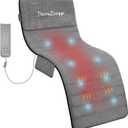 Full Body Massage Mat with Heat, Vibration Back Massager, Massage Chair Pad, Seat Massager, 8 Vibrating Motors, 2 Heating Pads for Back, Gift for Men, Women, Dad