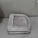 WINDRACING Cat Beds for Indoor Cats - Extra Wide Cat House for Pet and Foldable Cat Cave Bed with Scratch Pad, Cat Hideaway Condo for Kitten, 24.4x16.9x14.2 inches, Light Grey