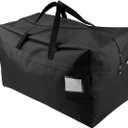iwill CREATE PRO 100L Large Size Ornament Water Resistant Travle Duffel Tote Storage Bags with Carry Handles, Black