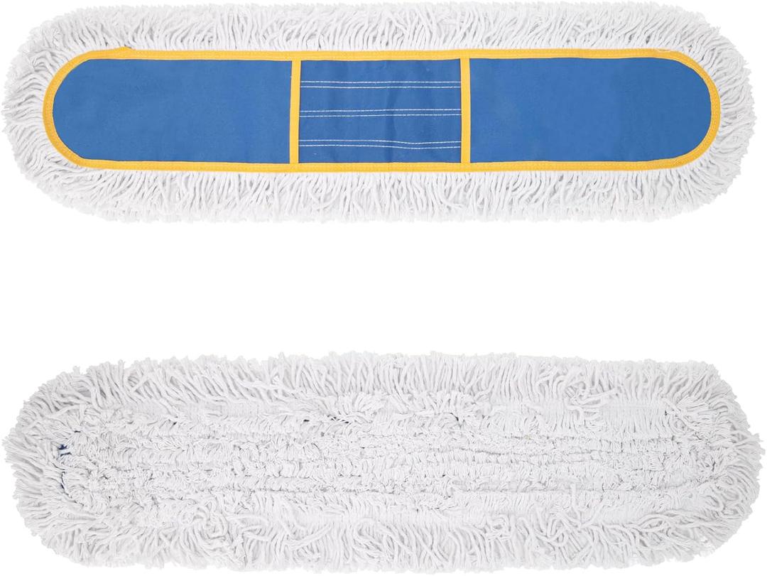 36" Commercial Dust Mop Replacement Heads,2 Pack Reusable Industrial Dust Mop Pads, Washable Cotton Dust Mop Refill for Floor Cleaning & Janitorial Supplies,Only Fits:B0D7MLVMZT,B0DZ2HZD35,B0FHHLCXZ9