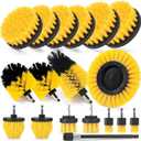 SHIELDPRO 18 Pack Drill Brush Attachment Set, Power Cleaning Scrub Brushes for Drill, Extend Long Attachment, All Purpose for Bathroom, Car Detailing, Carpet, Tile Grout, Sinks, Corners