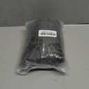 Valleycomfy Drawstring Gym Bag Sports Backpack With Shoe Compartment and Reflective Strips Black