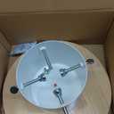 Christmas Tree Stand Base Mini Christmas Tree Holder Xmas Tree Stand Base for 5ft Tabletop Modern Christmas Small Tree Xmas Tree Decoration (Moonlight,White) (Medium)