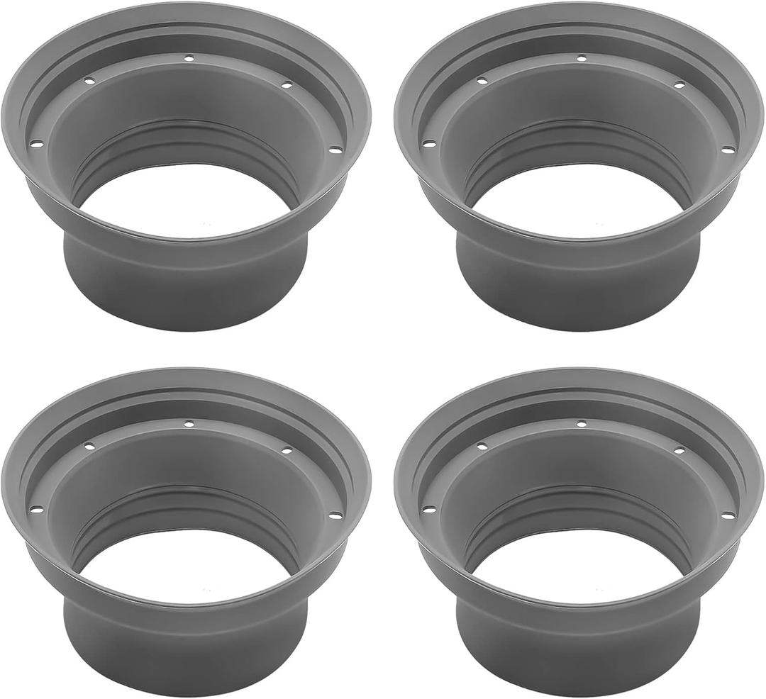 RECOIL SPB65K 4 Pack Foldable Silicone 6.5 Car Speaker Baffle Kits, for Sound Quality Improvement and Speaker Protection, Four Pieces