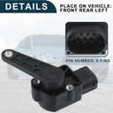 Air Suspension Ride Height Level Sensor for BMW 128i No.37146763735 | Front Rear Left Right Height Level Sensor 1 Pc