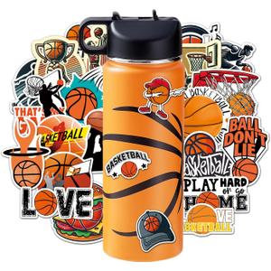 RhythmFit Baseball Gifts for Boys  18 oz Baseball Water Bottle with 100 PCS Stickers, Stainless Steel Insulated Bottle, Sports Gear & Stuff for Boys