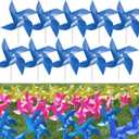 100 Pcs Pinwheels, Dark Blue Color Toy Wind Spinners and Party Favors Gifts for Kids, Outdoor Decorational Pinwheels for Yard and Garden(Dark Blue)