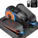 Mini Under Desk Elliptical Low Impact Electric Leg Exerciser As Seen on TV While Sitting for Seniors with Non-Slip Mat Quiet & Portable for Home and Office