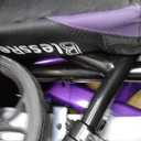 BlessReach Knee Scooter for Adults for Foot Injuries, Dual Braking System | 300lbs Foldable Leg Scooter, 120° Turning, PadAdjustable Height, Storage Bag,Crutch Alternative for Ankle Recovery, Purple