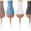 SmartiLiving Ollas (Set of 4) | 12oz Terracotta Plant Watering Globes - Self Watering Planter Insert - Automatic Plant Watering Devices | Vacation Watering Pots for Indoor & Outdoor Plants