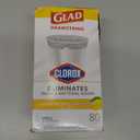 Glad Small Drawstring Trash Bags with Clorox, 4 Gal, Lemon Fresh Bleach, 80 Ct (Package May Vary)