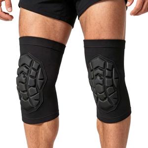 Knee Pads for Skating, Dance Kneepads for Football, Basketball, Skateboard, Workout Men - Lightweight & Elastic Gear Knee Sleeve for Wrestling, Volleyball, Climbing, Gardening, Flooring Women, (Black, Large)