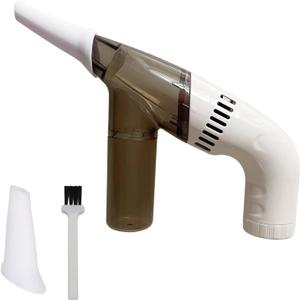 Electric Bead Sucker Bug Vacuum Machine Hand Held Vacuums Tiny Car Vacuum Handheld Bead Suction Machine for Jewelry Making (White)
