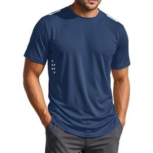 MAGCOMSEN Men's Workout Shirts Quick Dry Lightweight Short Sleeve Shirt (XL)