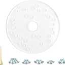O'SKOOL 6-1/2" Router Acrylic Universal Base Plate. Acrylic Sub Base Predrilled Holes Fits Router Porter-Cable, Ryobi, Bosch, Makita, Hitachi, Dewalt,Milwaukee,Sears,Skil