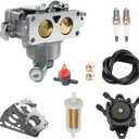 796997 Carburetor Kit Compatible With B&S 792295 796227 796663 V-Twin 20Hp 21Hp 23Hp 24Hp 25Hp Engines For John Deere X130R X140 X165 Z235 Z245 Z255 Z425 Lawn Mower Tractor with Fuel Pump