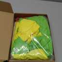 7pcs Women Halloween Costumes Adult, Cute Halloween Costumes for Women Cosplay with Green Dress, Red Cardigan (Large)