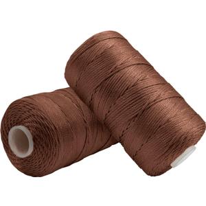 JeogYong Macrame Cord 1.5mm x 438 Yards, Nylon Macrame Yarn for Crochet and Knitting, Colored Crochet Cord for Wall Hangings, Dream Catchers, Jewelry Making, DIY Craft Project (Camel)