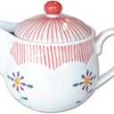 Japanese Teapot for one person Ceramic 7.8 fl oz Arita Imari ware Made in Japan Porcelain Tea pot Aka-Tokusa