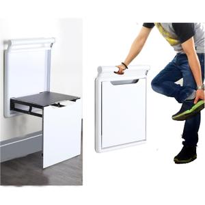 Foldable Wall-Mounted Stool Armrest,Shower Seat with Handle,Shoes Changing