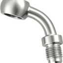 3AN Male to 10.2mm 3/8" Banjo 45 Degree Stainless Steel Brake Hose Brake Clutch Fitting Adapter