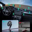 ESR for MagSafe Car Mount, Upgraded Dashboard Magnetic Phone Holder for Car, 360° Rotation, Car Phone Holder Mount for iPhone 17/16/16e/15/14/13/12, S25, Pixel 10, Strong Magnets(with 2 Metal Rings)