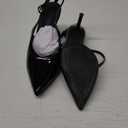 Coutgo Womens Slingback High Heels Closed Pointed Toe Pumps Ankle Strap Work Dress Shoes (8, Black)