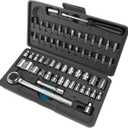 Performance Tool W1168 SAE/Metric 60-Piece Socket (1/4-Inch & 3/8-Inch Drive) and Bit Set