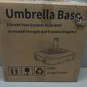 Umbrella Base with Wheels, Umbrella Stand Base Heavy Duty 100lb Windproof, Fillable Umbrella Base Mobile Square Umbrella Stand Outdoor Base for Patio, Deck, Poolside, Lawn, Fits Most Sized Umbrellas