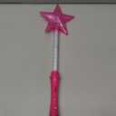 Flashing Blinky Lights Pink Super Star Princess LED Light Up Magic Wand for Kids
