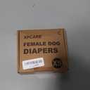 XPCARE 6 Pack Washable Female Dog Diapers - Reusable, Highly Absorbent, Leak-Proof Puppy Diapers for Female Dog (XS)