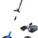 Wild Badger Power Weed Wacker 40V 13'' Cordless 2 in 1 String Trimmer/Edger with Auto Feed, 2.0Ah Battery and Charger, 2 Pack Trimmer Line