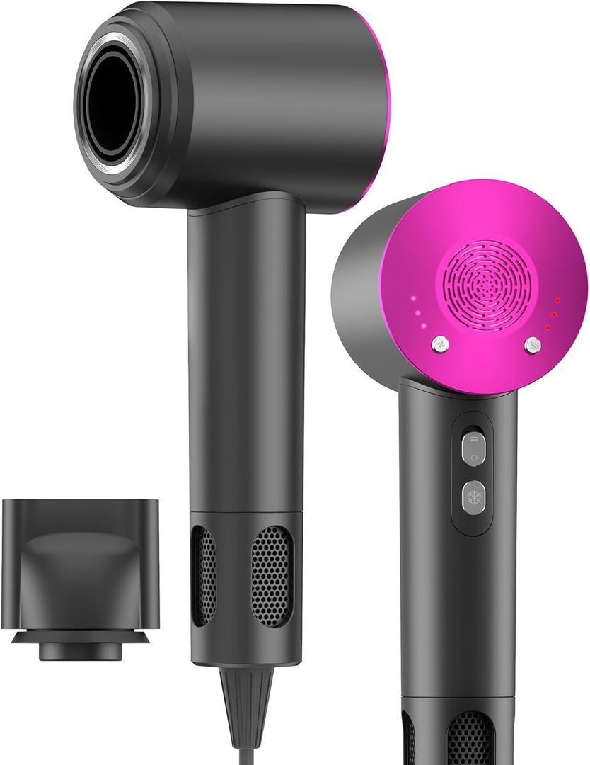 Hair Dryer, Ionic Blow Dryer, 150,000 RPM Professional Hairdryer for Fast Drying, 3 Temps 3 Speeds Portable Hair Blow Dryer with Magnetic Nozzle, Hairdryer for Women Man All Hair Types Hair Dryer, Ionic Blow Dryer, 150,000 RPM Professional Hairdryer for Fast Drying, 3 Temps 3 Speeds Portable Hair Blow Dryer with Magnetic Nozzle, Hairdryer for Women Man All Hair Types