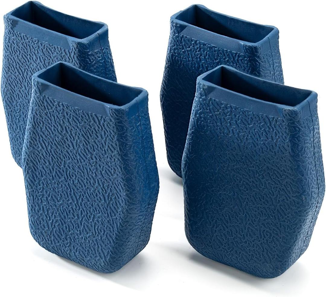 AC19-2 Extension Ladder Covers Compatible with Most Werner Fiberglass & Aluminum Extension Ladders, Ladder Bumper Boots Designed to Snap Over Non-Wood Ladder Rail End Caps - 2 Pair