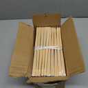 Sepwedd 50pcs White Paper Hand Fan Bamboo Folding,Handheld Paper Folded for Wedding Party and Home Decoration