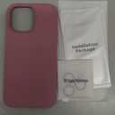 GONEZ for iPhone 14 Pro Max Case Silicone, Compatible with MagSafe, with Screen Protector + Camera Lens Protector, Liquid Silicone Shockproof Protective Phone 14 ProMax Case 6.7", Blackcurrant