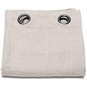 LinenMe Linen Curtain Panel with Grommets Terra Natural (55.1"W x 110.2"L (Pack of 1)