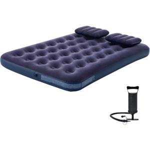 Full Size Air Mattress Inflatable Bed with Pump and Pillows,Blow Up Mattress for Camping and Home