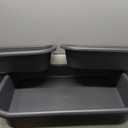 3 Pcs Low Entry Senior Cat Litter Box,Extra Large Size Pet Litter Box Low Entry Open Top Cat Litter Box for Kitten Frail Handicap Disabled Older Elderly Cats and Kitten,Easy to Clean (Dark Gray)