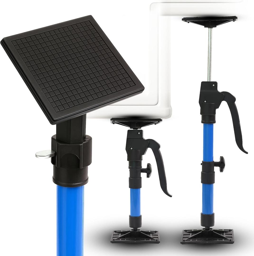 All New 2026 Third Hand Cabinet Jacks 2-Pack - Adjustable 11.8" to 23.2" Support Pole Tool, 176LB Capacity Lifting System for Installing Upper Cabinets, Shelving, DIY Projects & Home Improvement Tasks