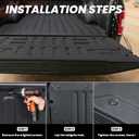 LASFIT Tailgate Mat for Ford F-150 2015-2020, Heavy Duty Tailgate Protector for Work Trucks & Daily Use, Anti-Slip Truck Tailgate Liner, Scratch Resistant All-Weather Tailgate Pad Easy to Clean