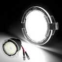 LED Side Mirror Puddle Lights Fit For Ford F150 Explorer Edge Expedition Flex Taurus 6000K Mirror Lamps Replacement For Mercury Sable Montego Lincoln Signal Lamp Indicator Accessories 2 PCS White