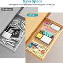 Manalete Drawer Organizers Set of 65, 4 Sizes Clear Plastic Drawer Organizers and Storage Bins for Kitchen, Bathroom, Office, Dresser Desk Drawer Organizer Tray for Jewelry, Makeup, Junk, Gadgets