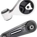 Autoround Front Lower and Upper Engine Torque Strut Mount Kit Compatible with Nissan Rogue 2008-2013, Rogue Select 2014-2015, Sentra 2007-2012, 2.5L, Replace# A4351 A4352, Set of 2