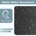 Grounding Mat, 15.7x19.6IN Breathable Grounding Mat for Feet Grounding Pad with Air Holes Reduce Inflammation and Stress with 15 Ft Grounding Cord