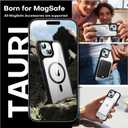 TAURI for iPhone 15 Case, Compatible with MagSafe [Anti-Yellowing] with Screen Protectors, Military-Grade Protection, Shockproof Slim Magnetic Phone Case for iPhone 15 6.1", Black