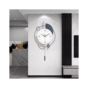 Exquisite Decorative Silent Wall Clock, Artificial Wall Clock, Suitable for Living Room, Office and Home Decoration Suitable for bedrooms, Living Rooms, Offices, and(16x26.5inch)